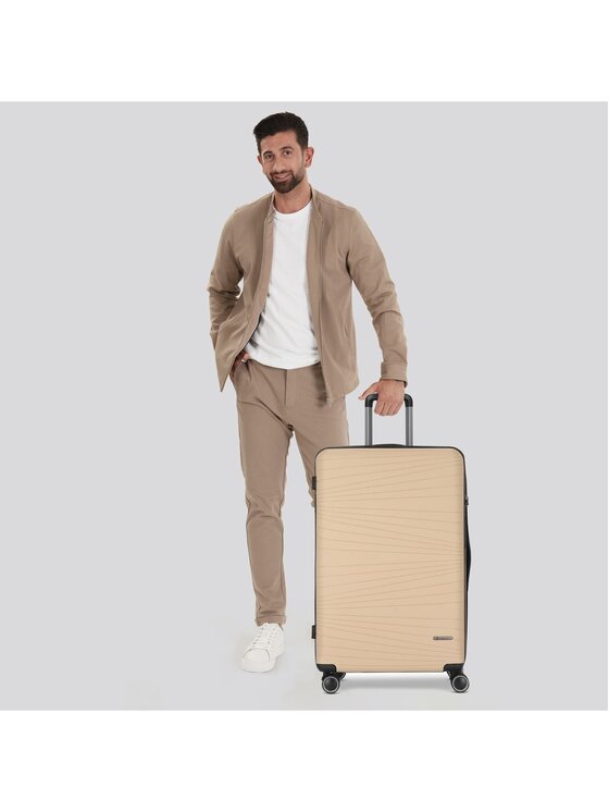 Franky Franky Walizka średnia 289130 Beżowy