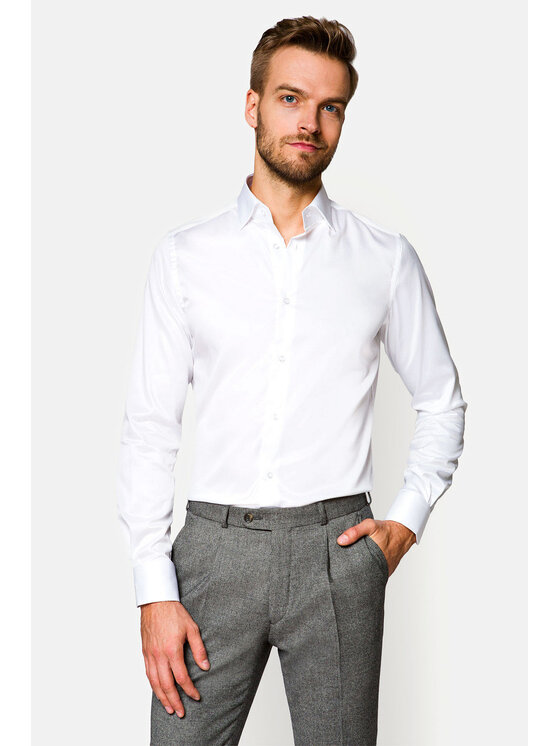 Lancerto Lancerto Koszula Giovani KO051220000071 Biały Slim Fit