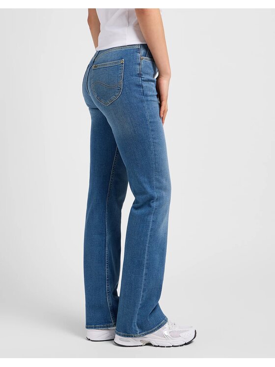 Lee Lee Jeansy Breese Boot Niebieski Bootcut Fit