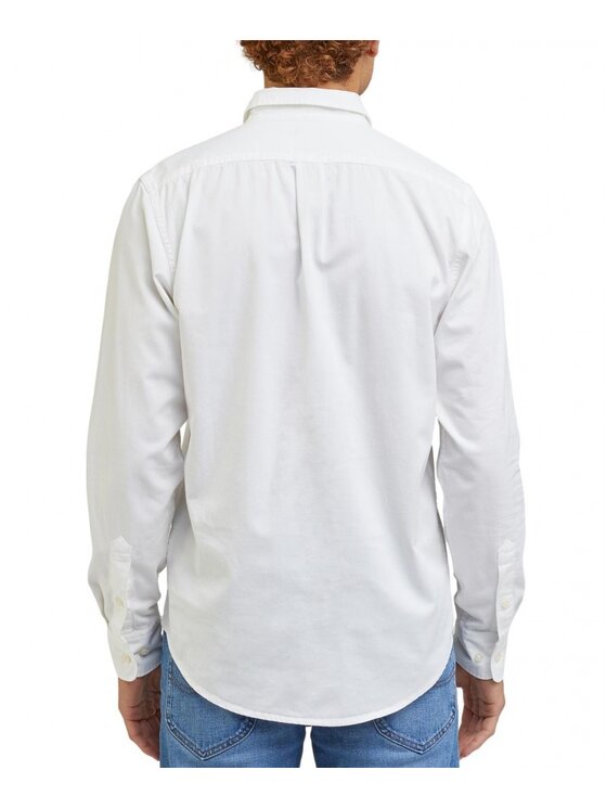 Lee Lee Camicia PATCH SHIRT BRIGHT WHITE Bianco Regular Fit