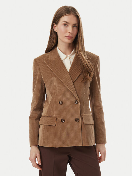 Marella Marella Bleizers 2623046122200 Gaiši brūna Regular Fit