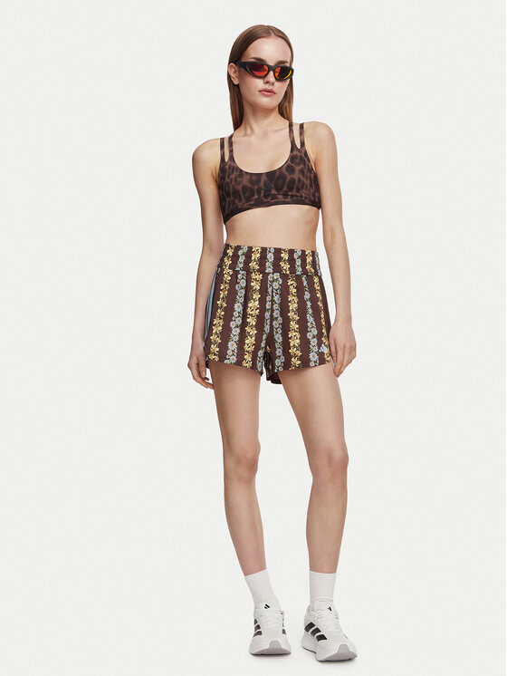 adidas adidas Спортни шорти Farm Rio Pacer KR0229 Кафяв Loose Fit