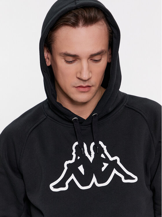 Kappa Kappa Majica dugih rukava Zaiver 303WEP0 Crna Regular Fit