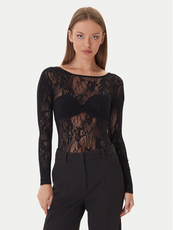 Patrizia Pepe Patrizia Pepe Bodi 2M4484/J344-K103 Črna Slim Fit