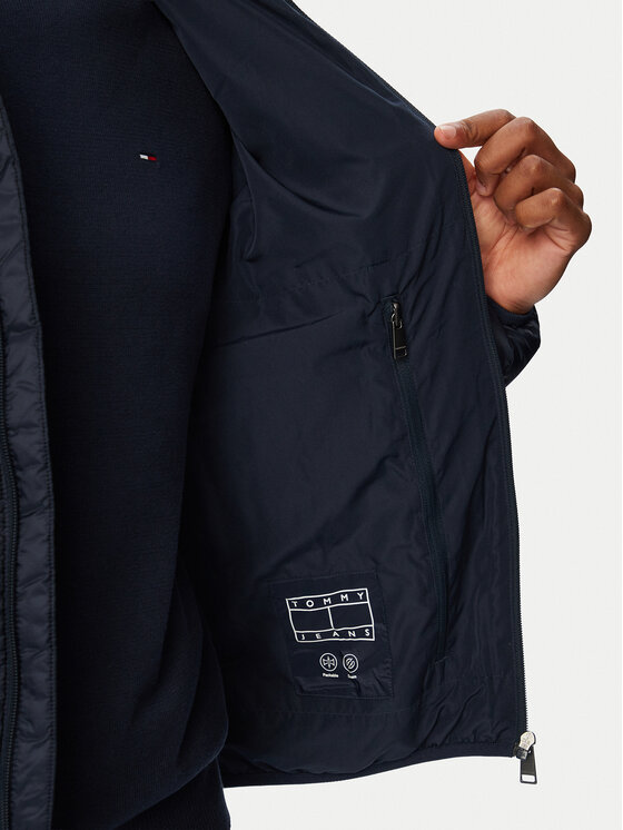 Tommy Jeans Tommy Jeans Пухено яке DM0DM23231 Тъмносин Regular Fit