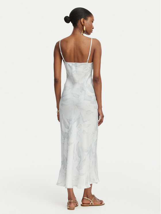 Guess Guess Коктейлна рокля W6GK94 W2266 Светлосин Slim Fit