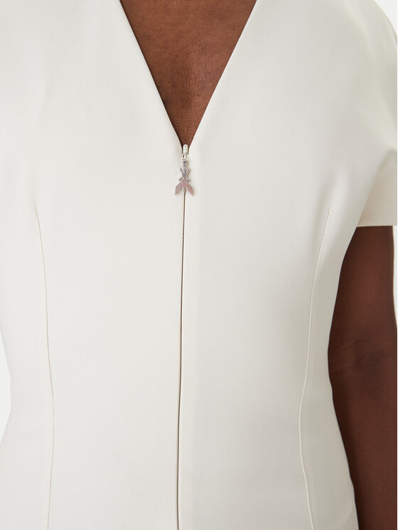 Patrizia Pepe Patrizia Pepe Коктейльна сукня 8A1663/A6F5-W409 Écru Regular Fit