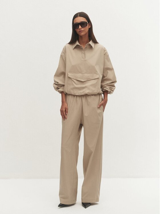 Le Collet Le Collet Bluza DOMINICA Beżowy Oversize