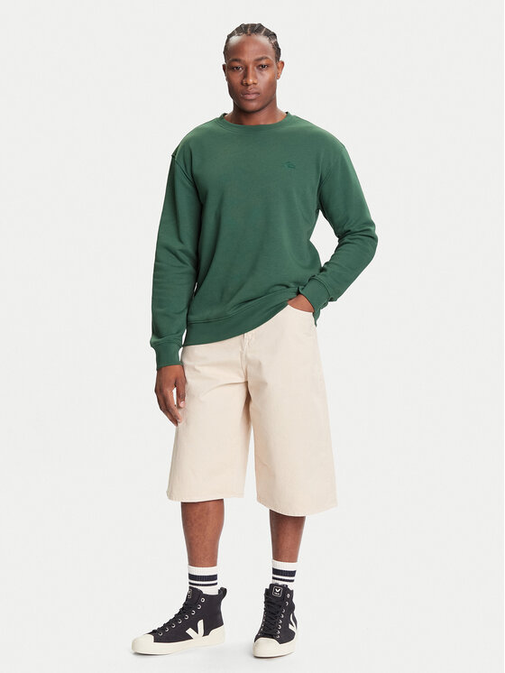 Quiksilver Quiksilver Bluză Salt Water Crew EQYFT05158 Verde Regular Fit