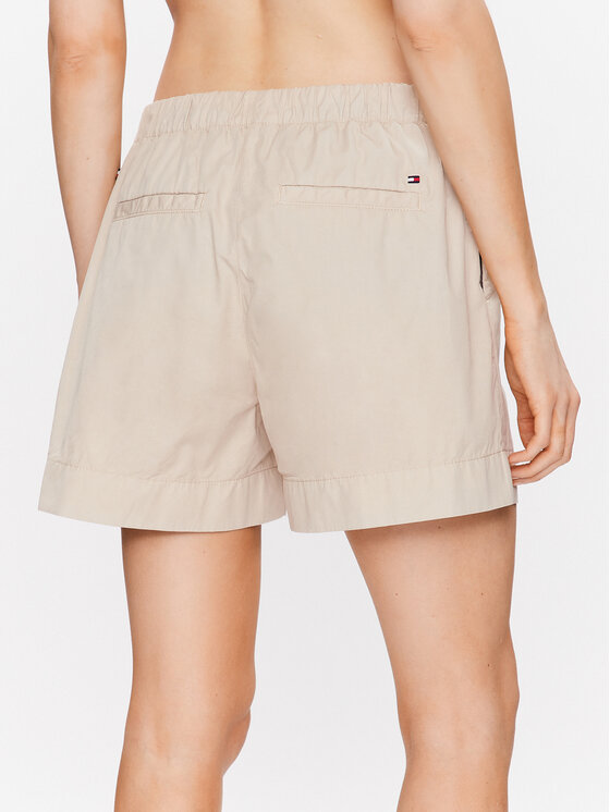 Tommy Hilfiger Tommy Hilfiger Šortky z materiálu 1985 WW0WW38729 Béžová Regular Fit