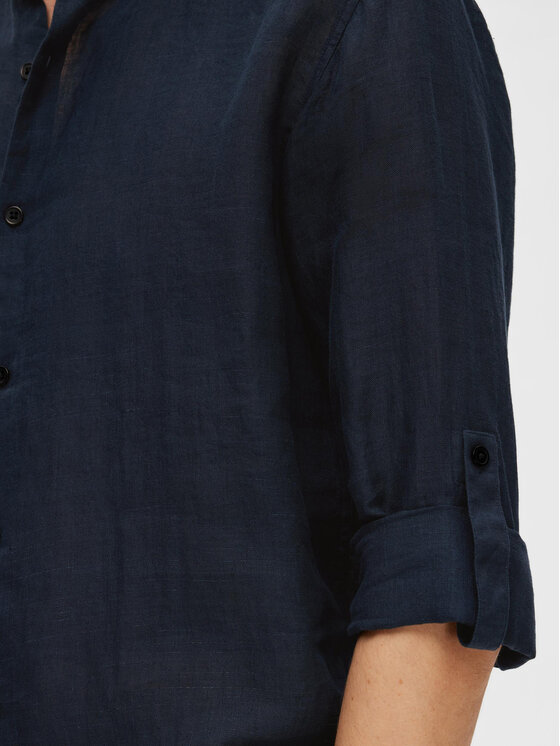 Selected Homme Selected Homme Särk 16088372 Tumesinine Regular Fit