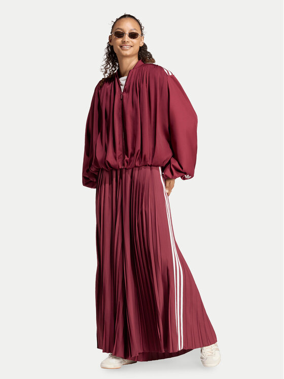 adidas adidas Долнище анцуг Plisse 3S Track Pants LG4078 Бордо Relaxed Fit
