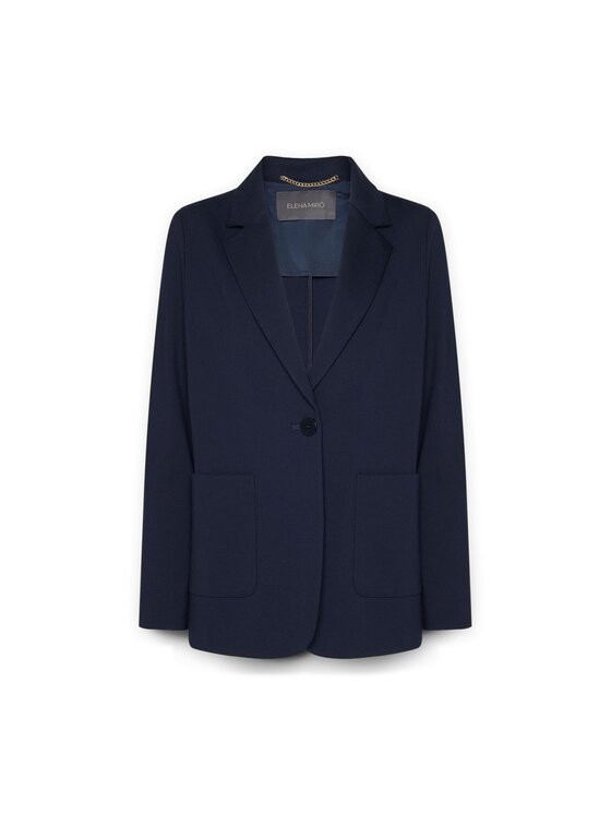 Elena Mirò Elena Mirò Marynarka R053P000089N034 Niebieski Slim Fit