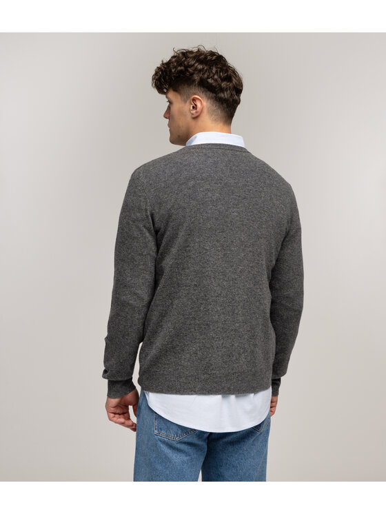 Lee Cooper Lee Cooper Sweter LONI MERA Szary Regular Fit