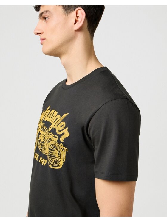 Wrangler Wrangler T-shirt Americana Tee Nero Regular Fit