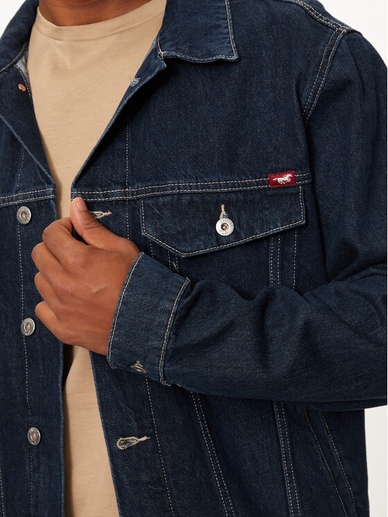 Mustang Mustang Giacca di jeans Dallas 1015542 Blu scuro Regular Fit