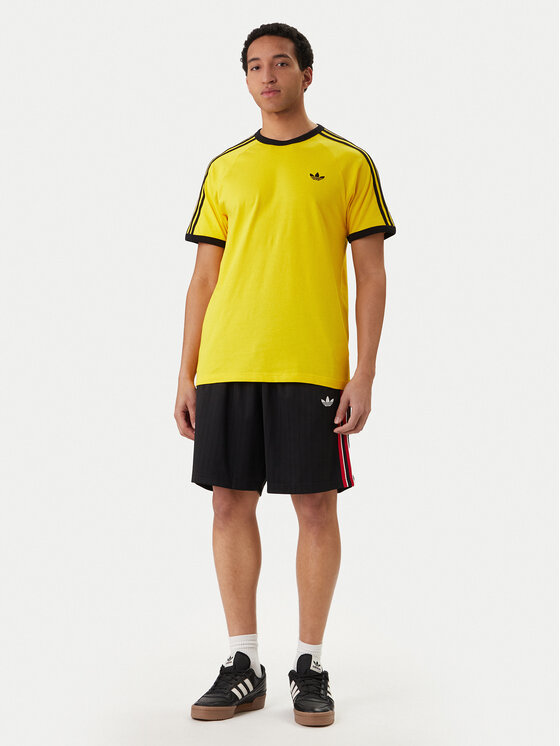 adidas adidas Póló 3-Stripes KE3533 Sárga Regular Fit