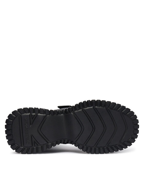KARL LAGERFELD KARL LAGERFELD Kozaki Kreeper Wedge KL44490 Czarny