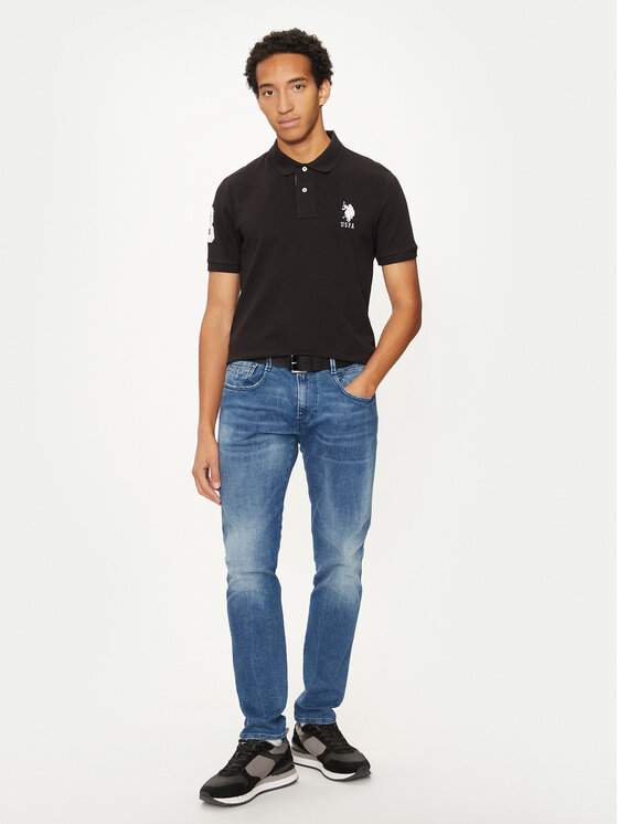 U.S. Polo Assn. U.S. Polo Assn. Pólóing MUP3313 Fekete Regular Fit