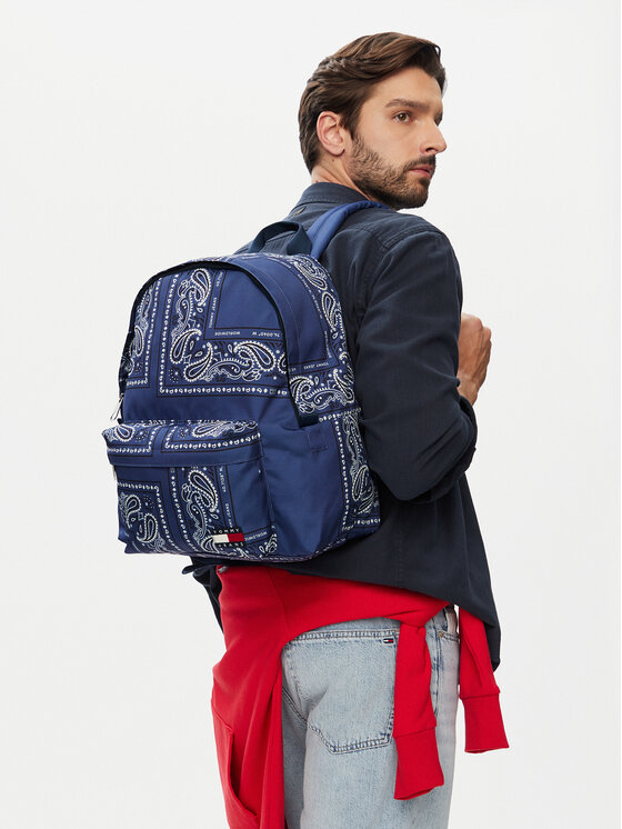 Tommy Jeans Rucsac Tjm Ess Daily Bandana Backpack AM0AM14473 Albastru