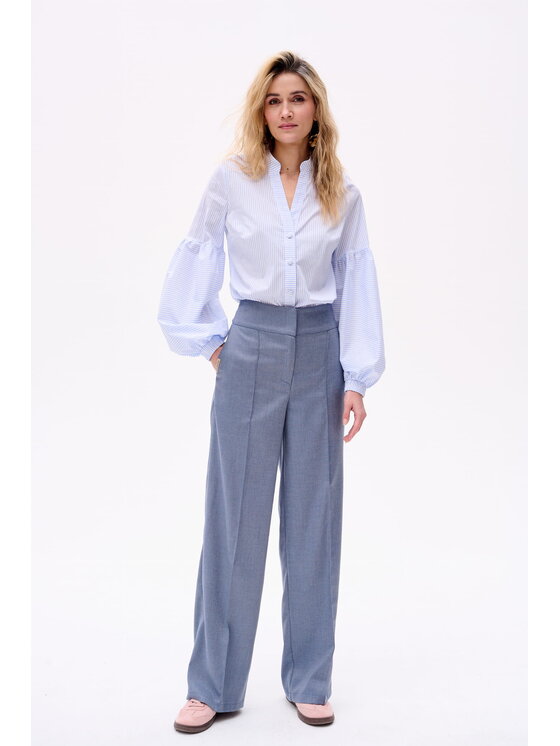 blue shadow blue shadow Spodnie damskie Luna 2 Niebieski Regular Fit