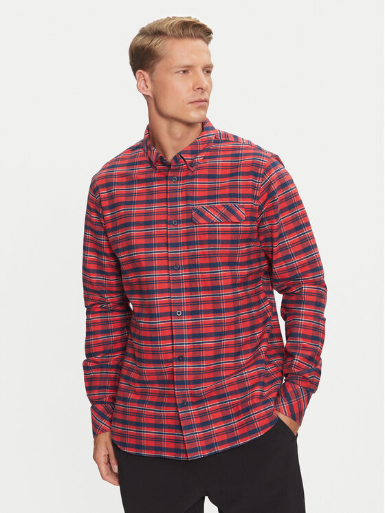 Helly Hansen Krekls Classic Check 62923 Sarkans Regular Fit