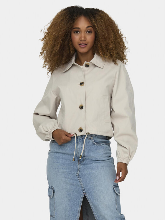 ONLY Prechodná bunda Eja Orchid 15308910 Sivá Regular Fit
