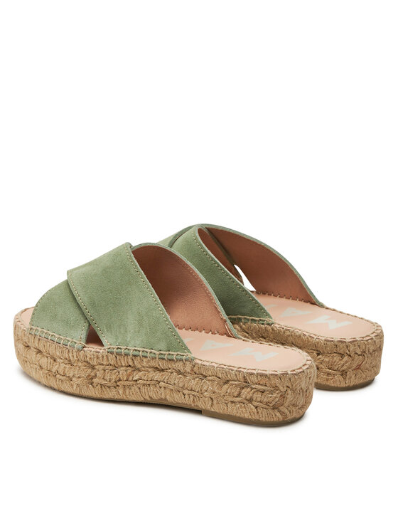 Manebi Manebi Espadrile Hamptons Double Sole X Bands Sandals R 6.6 DX Verde