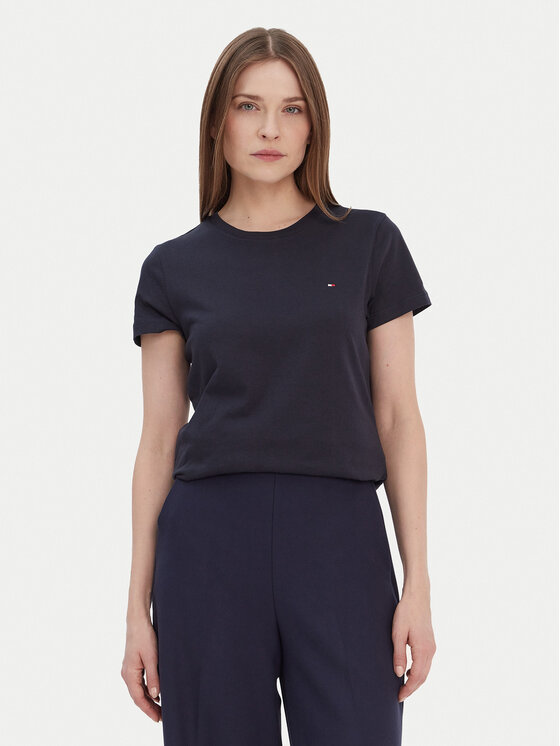 Tommy Hilfiger Tommy Hilfiger T-krekls WW0WW22043 Tumši zils Regular Fit