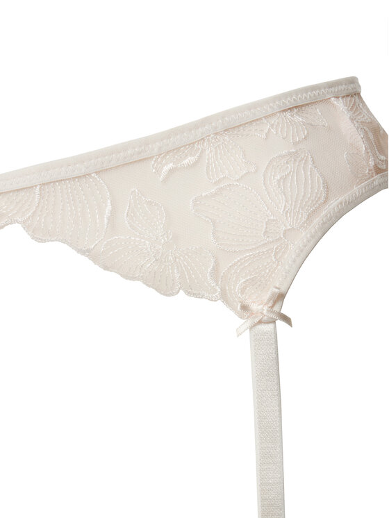 Hunkemöller Hunkemöller Pas do pończoch Lauren 300906 Écru