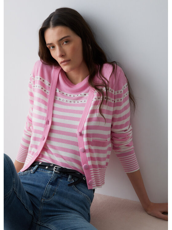 Liu Jo Liu Jo Cardigan WA6141MA16RS1638 Rosa Regular Fit