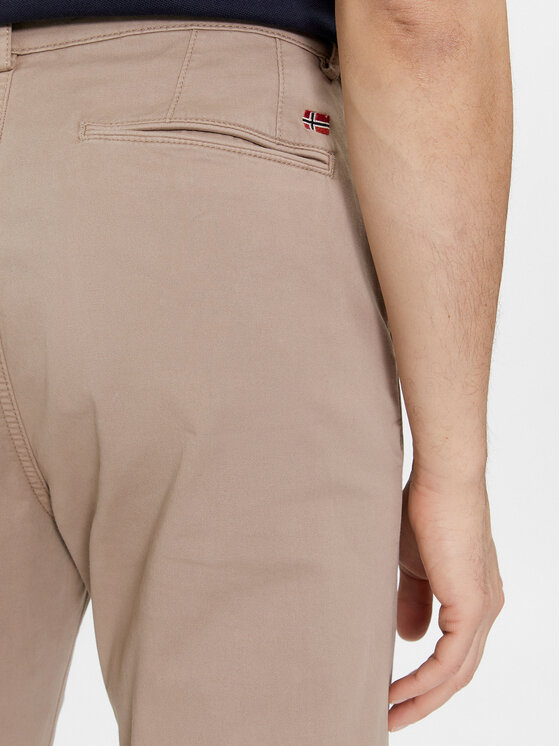 Napapijri Napapijri Chino kalhoty Puyo NP0A4H1F Béžová Slim Fit