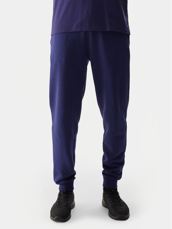 4F 4F Jogginghose 4FWSS24TTROM603 Dunkelblau Regular Fit