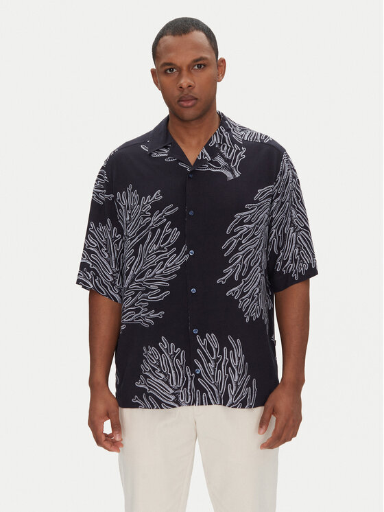 BOSS BOSS Srajca Lapisy_M 50538280 Mornarsko modra Relaxed Fit