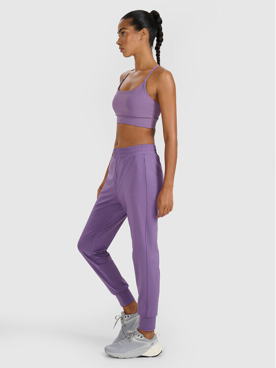 4F 4F Spodnie dresowe MULTI ACTIVE Różowy ciemny Regular Fit