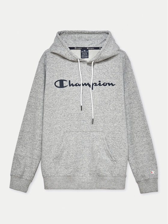 Champion Champion Majica dugih rukava Script Logo 217142 Siva Comfort Fit