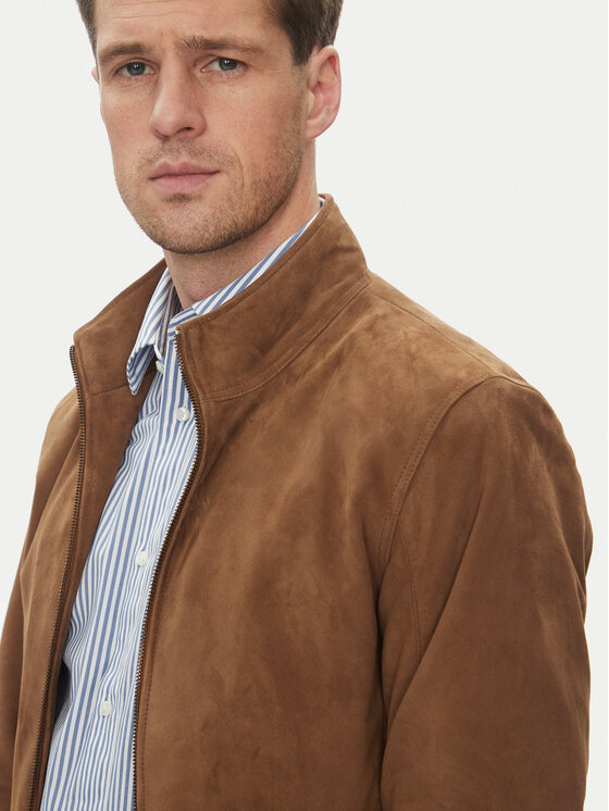 Serge Pariente Serge Pariente Giacca di pelle Expo Vs Beige Regular Fit