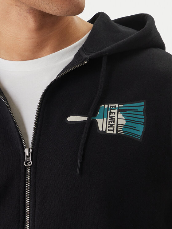 Element Element Sweatshirt Paint Brush ELYSF00310 Schwarz Relaxed Fit