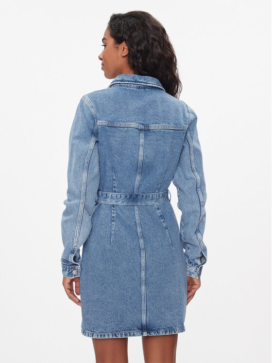 Tommy Jeans Tommy Jeans Jeans haljina DW0DW16716 Plava Slim Fit