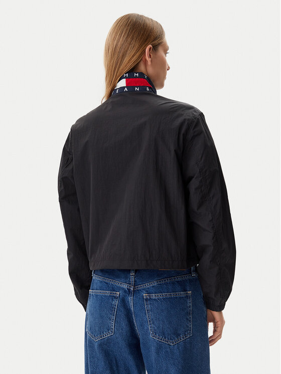 Tommy Jeans Tommy Jeans Prechodná bunda Essential DW0DW20439 Čierna Regular Fit