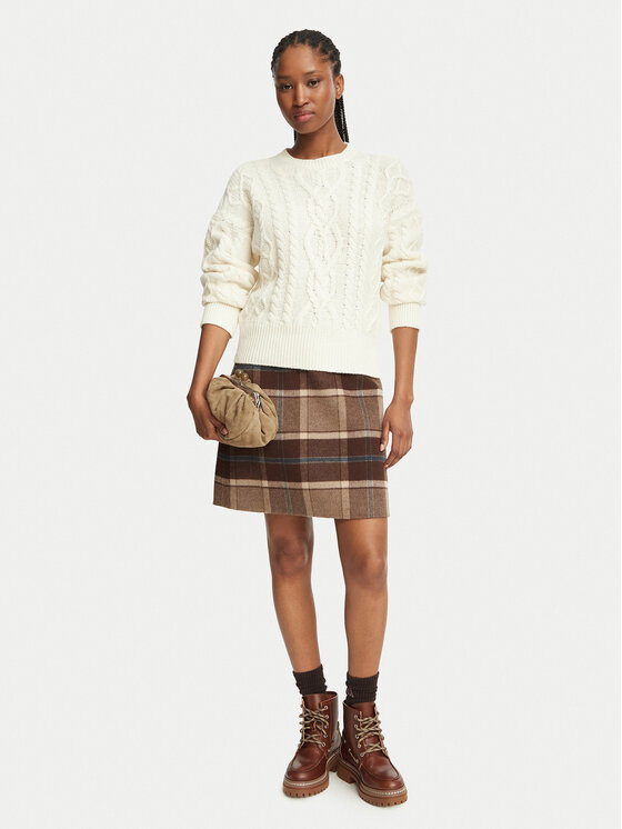 Weekend Max Mara Weekend Max Mara Midi suknja Pesche 2625106012 Smeđa Regular Fit