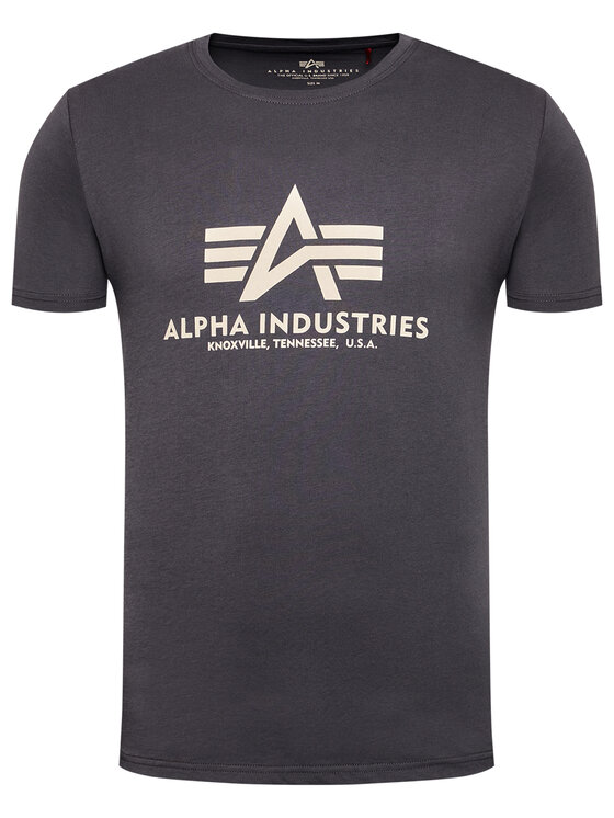 Alpha Industries Alpha Industries T-Shirt Basic 100501 Šedá Regular Fit