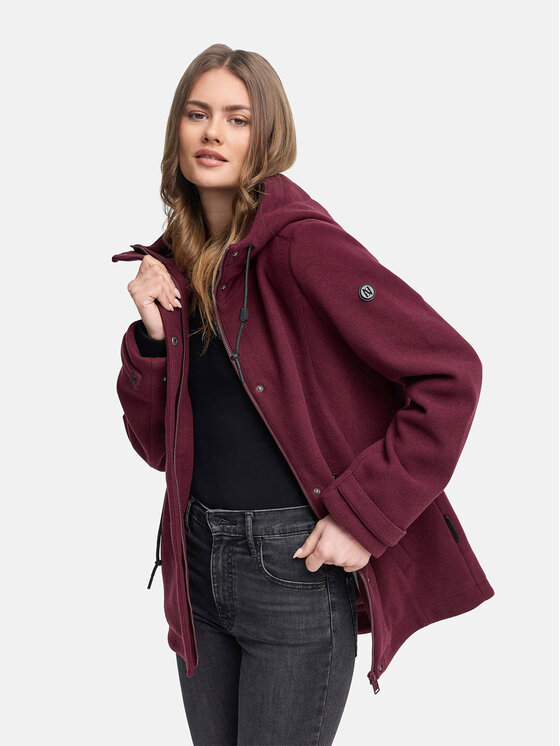 Navahoo Navahoo Kurtka przejściowa Lächelstern Bordowy Regular Fit