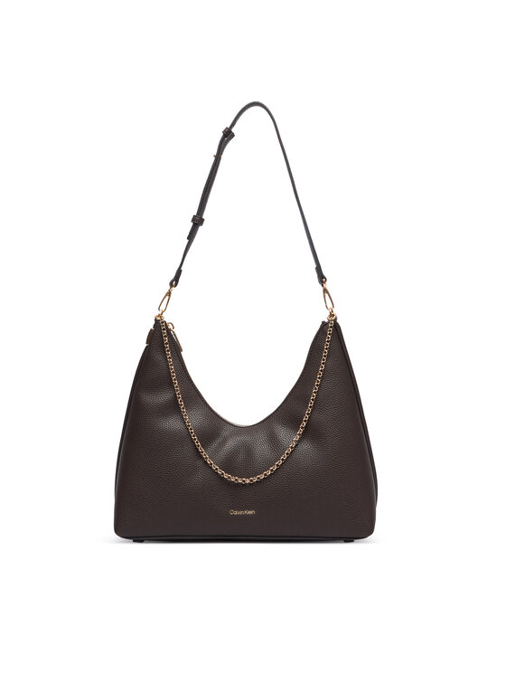 Calvin Klein Calvin Klein Torbica Emblem Hw Pebble Shoulder Bag LV04F3495G Bež