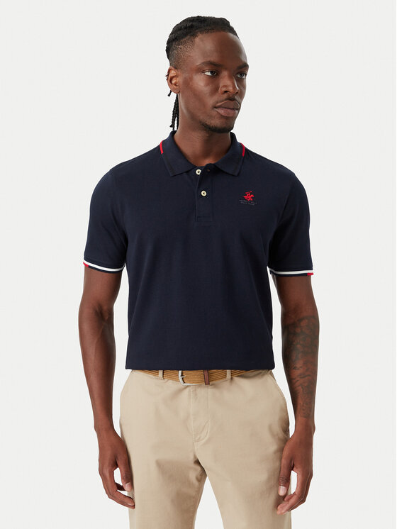 Beverly Hills Polo Club Tricou polo P-SS26M-P2525 Bleumarin Regular Fit