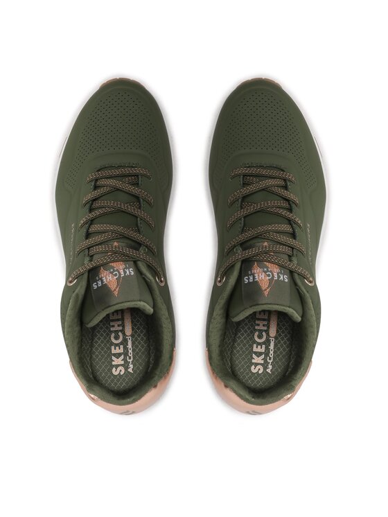 Skechers Skechers Sneakersy Uno Shimmer Away 155196/OLV Kaki