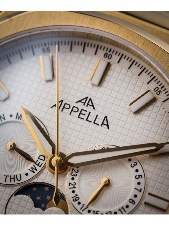 Appella Appella Zegarek L12006.1113QF Złoty