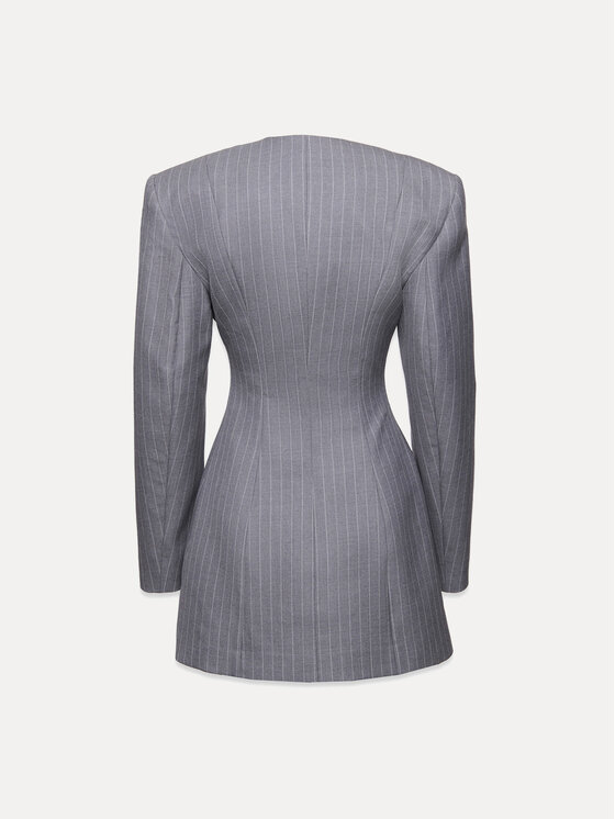 La Mania La Mania Sukienka wieczorowa SELVIE Szary Basic Fit