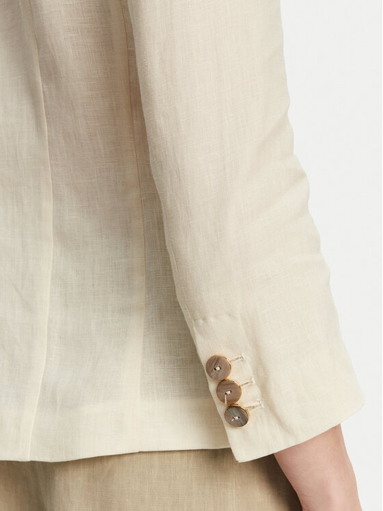 Marella Marella Sacou Biella 2513041062 Écru Regular Fit