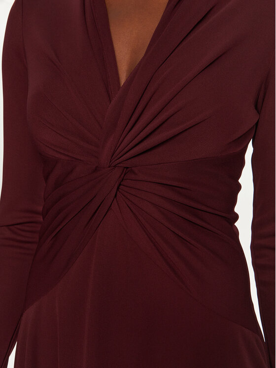 LAUREN RALPH LAUREN LAUREN RALPH LAUREN Sukienka codzienna 250951399001 Bordowy Regular Fit